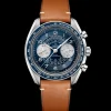 43 mm, acciaio su cinturino di pelle