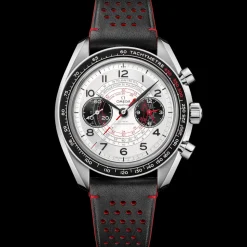 43 mm, acciaio su cinturino di pelle