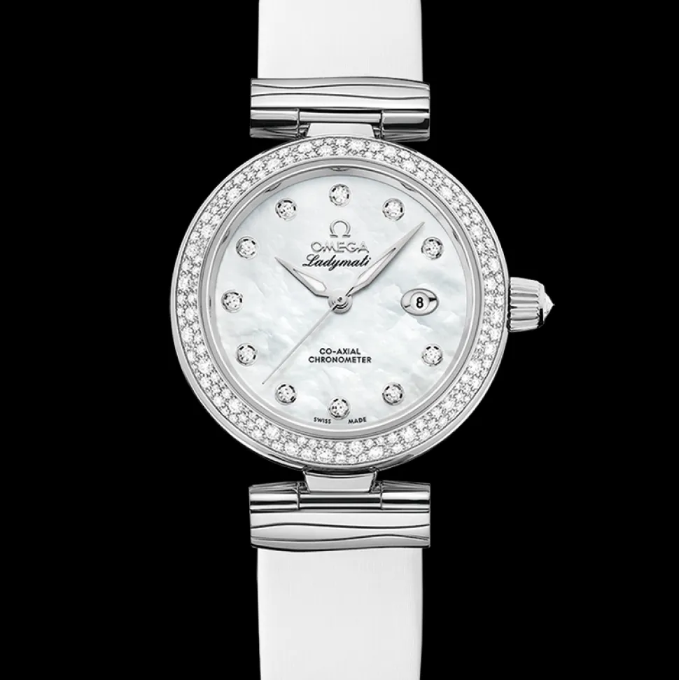 34 mm, acciaio su cinturino di pelle