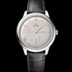 41 mm, acciaio su cinturino di pelle