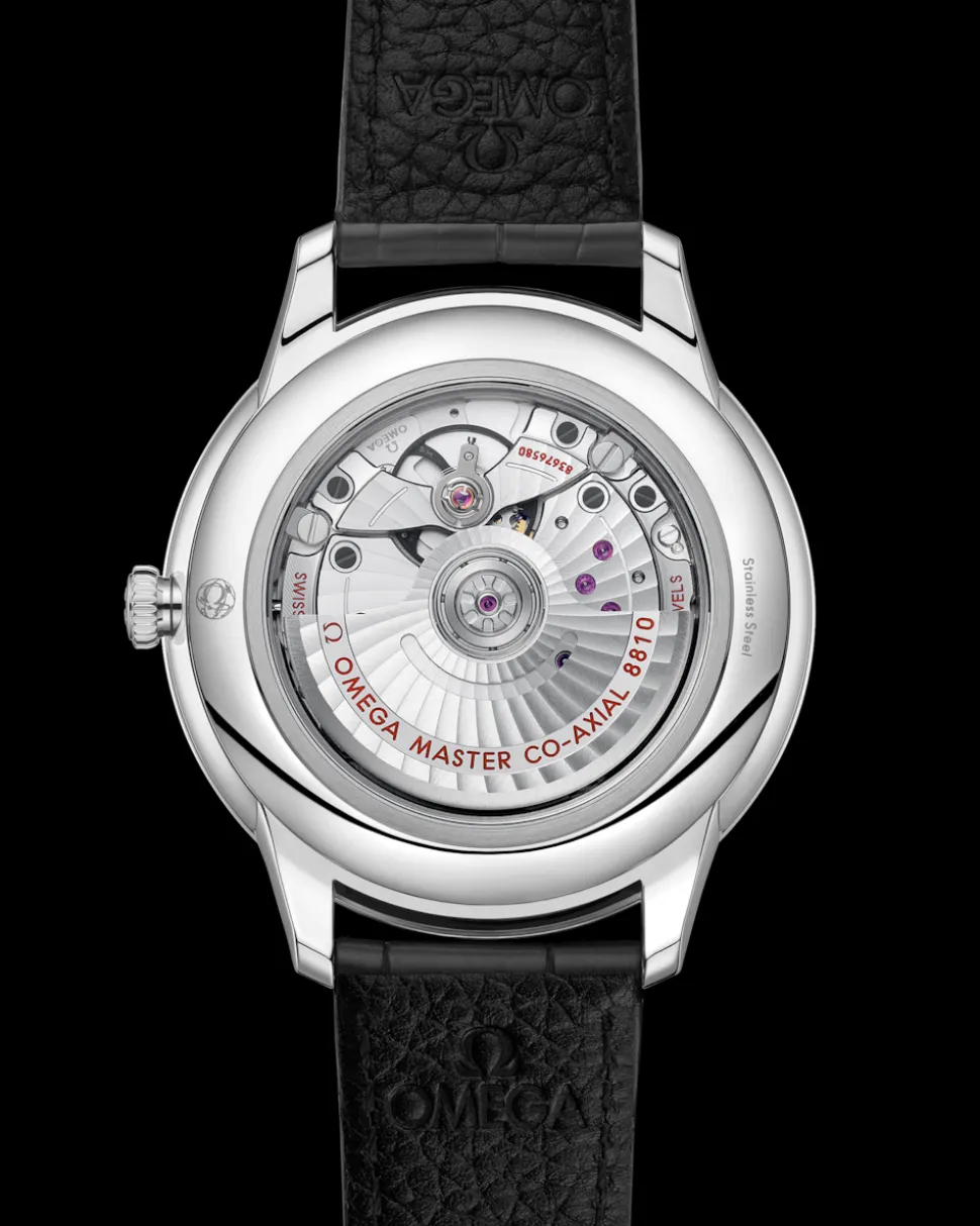 41 mm, acciaio su cinturino di pelle