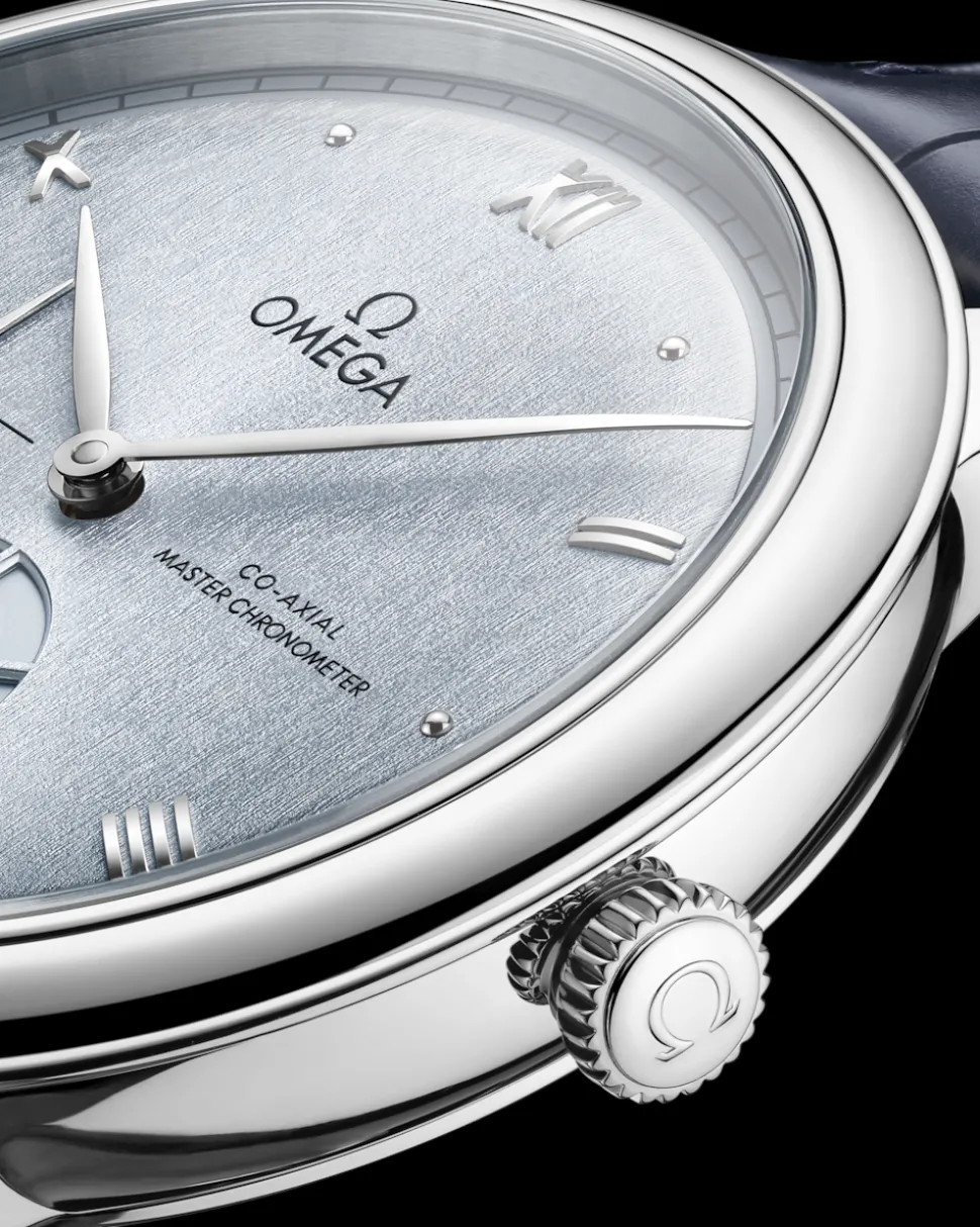 41 mm, acciaio su cinturino di pelle