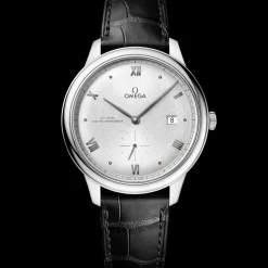 41 mm, acciaio su cinturino di pelle