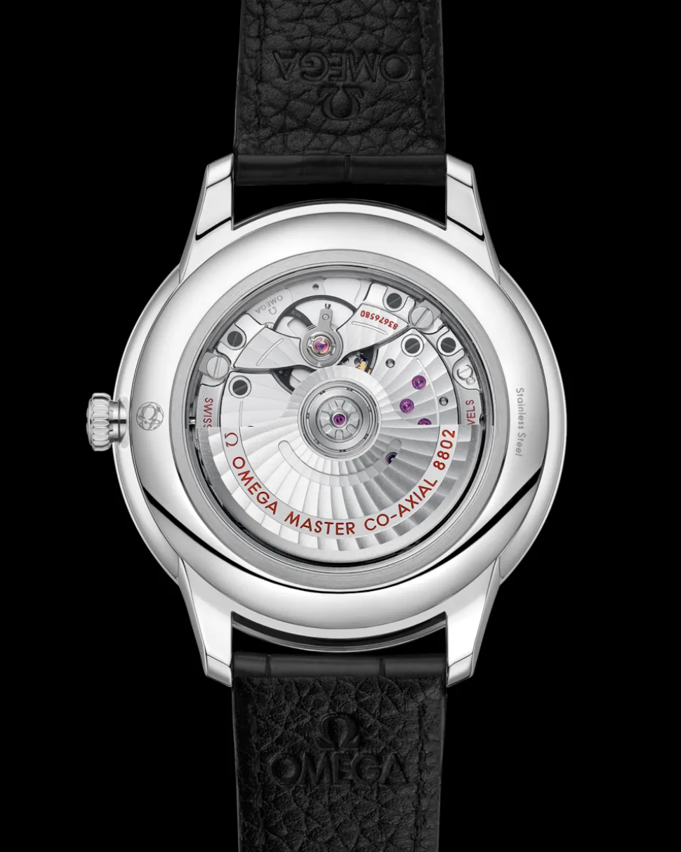 41 mm, acciaio su cinturino di pelle