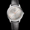 40 mm, acciaio su cinturino di pelle