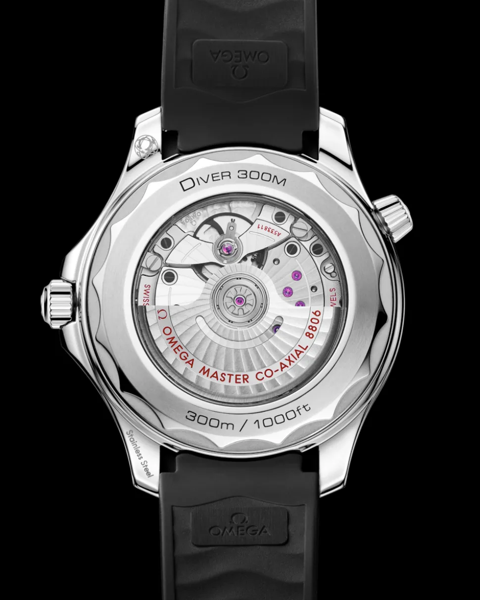 42 mm, acciaio su cinturino in caucciù