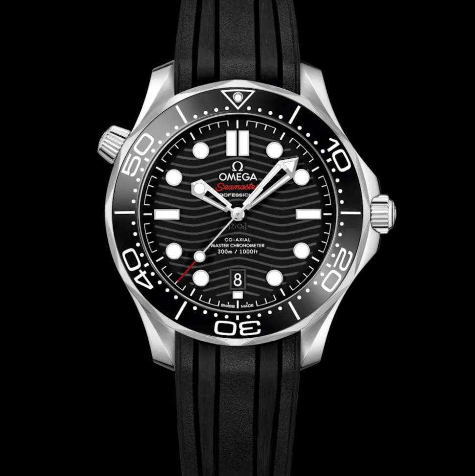 42 mm, acciaio su cinturino in caucciù