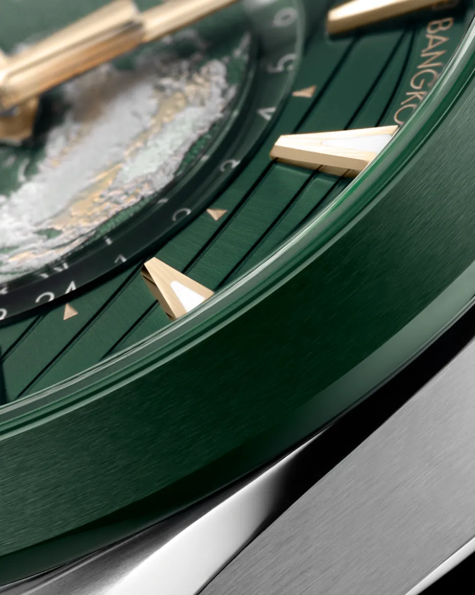 43 mm, acciaio su cinturino in caucciù