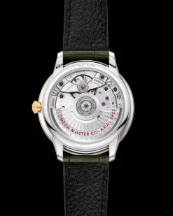 34 mm, acciaio‑oro giallo su cinturino di pelle