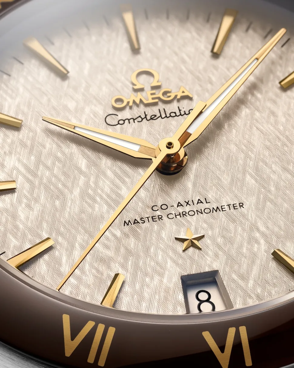 41 mm, acciaio‑oro giallo su cinturino di pelle