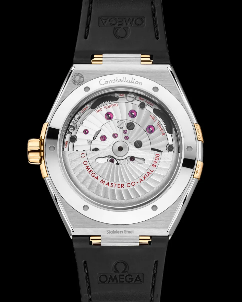 41 mm, acciaio‑oro giallo su cinturino di pelle