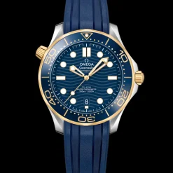 42 mm, acciaio‑oro giallo su cinturino in caucciù
