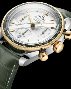 38 mm, acciaio‑oro giallo su cinturino di pelle