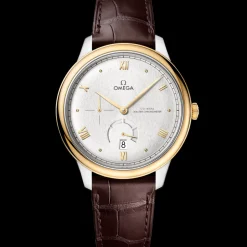 41 mm, acciaio‑oro giallo su cinturino di pelle