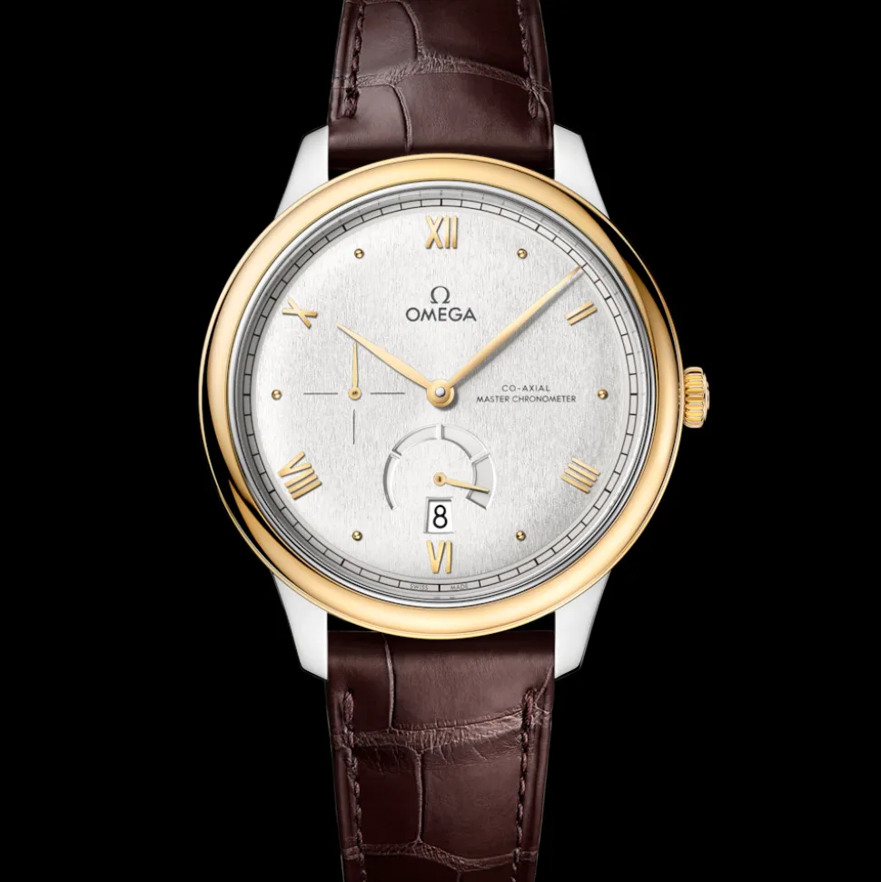 41 mm, acciaio‑oro giallo su cinturino di pelle