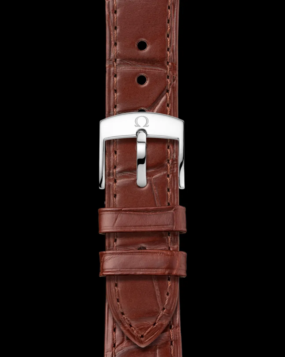 41 mm, acciaio‑oro giallo su cinturino di pelle