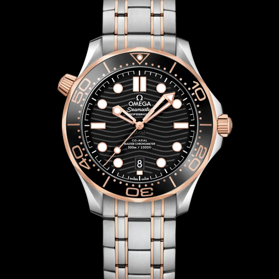 42 mm, acciaio‑oro Sedna™ su acciaio‑oro Sedna™