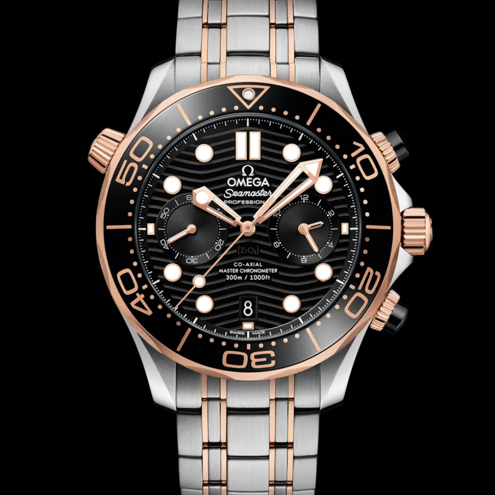44 mm, acciaio‑oro Sedna™ su acciaio‑oro Sedna™