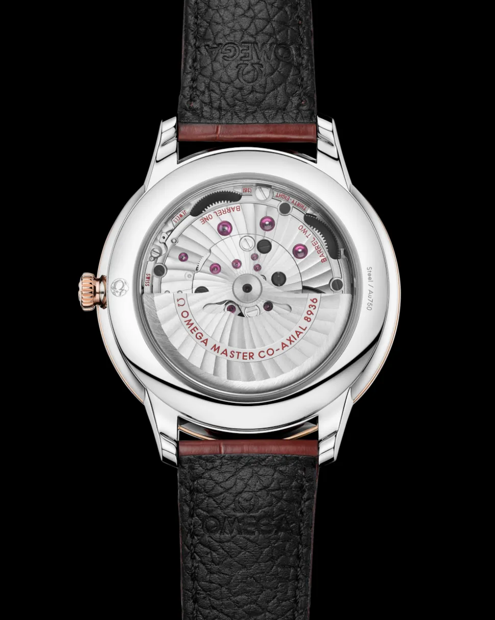 42 mm, acciaio‑oro Sedna™ su alligatore