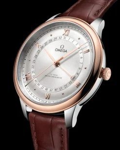 42 mm, acciaio‑oro Sedna™ su alligatore