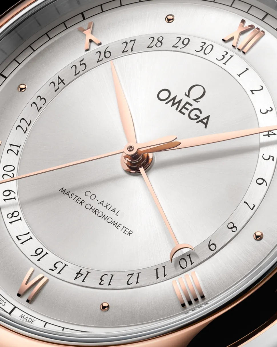 42 mm, acciaio‑oro Sedna™ su alligatore