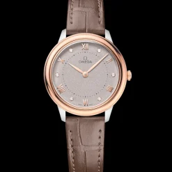30 mm, acciaio‑oro Sedna™ su cinturino di pelle