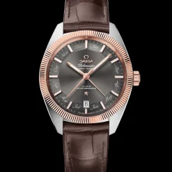 41 mm, acciaio‑oro Sedna™ su cinturino di pelle