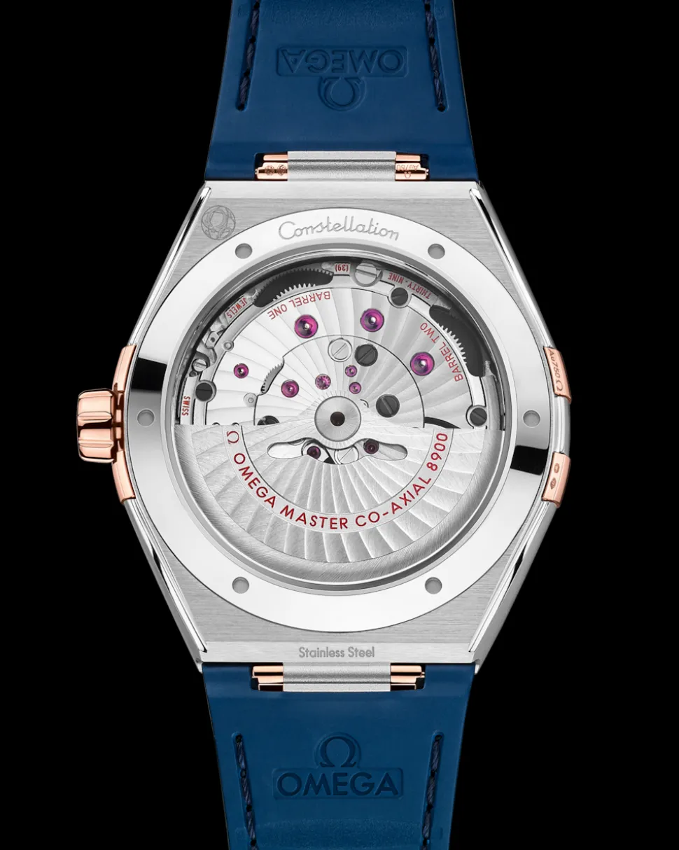 41 mm, acciaio‑oro Sedna™ su cinturino di pelle