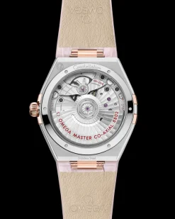 34 mm, acciaio‑oro Sedna™ su cinturino di pelle