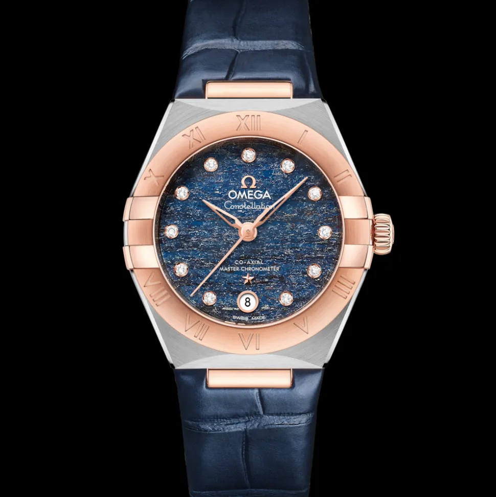 29 mm, acciaio‑oro Sedna™ su cinturino di pelle