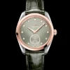 38 mm, acciaio‑oro Sedna™ su cinturino di pelle
