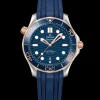 42 mm, acciaio‑oro Sedna™ su cinturino in caucciù