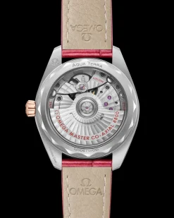 34 mm, acciaio‑oro Sedna™ su cinturino di pelle