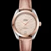 34 mm, acciaio‑oro Sedna™ su cinturino di pelle