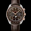 44,25 mm, acciaio‑oro Sedna™ su cinturino di pelle