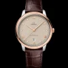 40 mm, acciaio‑oro Sedna™ su cinturino di pelle