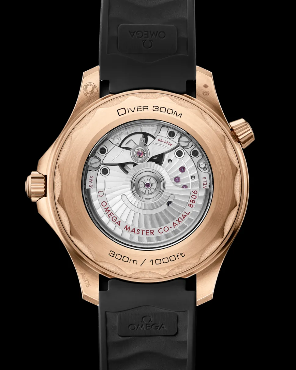 42 mm, Bronze gold su cinturino in caucciù