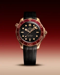 42 mm, Bronze gold su cinturino in caucciù