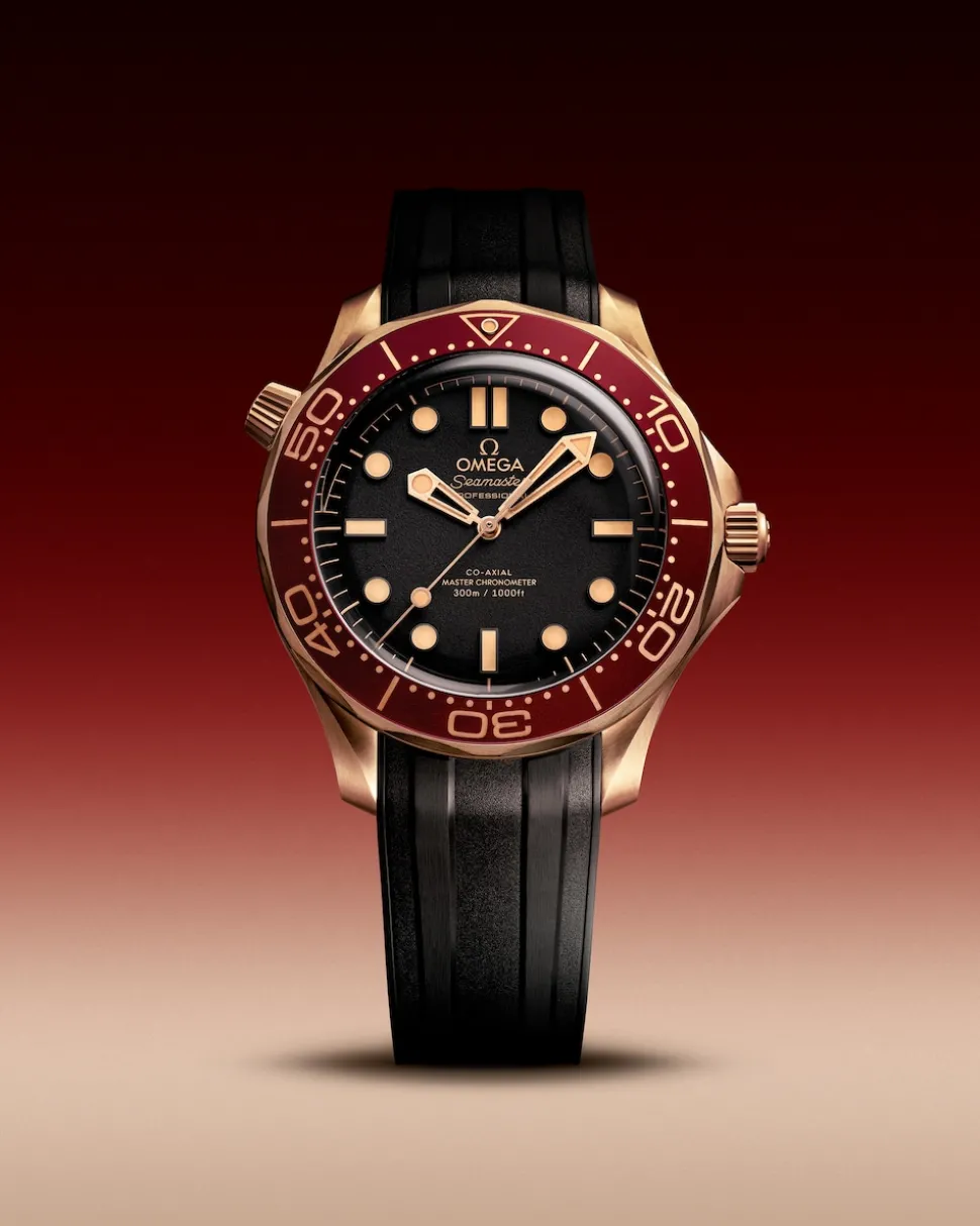 42 mm, Bronze gold su cinturino in caucciù