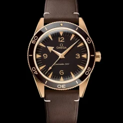 41 mm, Bronze gold su cinturino di pelle