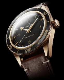 41 mm, Bronze gold su cinturino di pelle