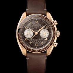 43 mm, Bronze gold su cinturino di pelle