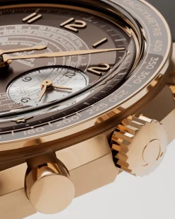 43 mm, Bronze gold su cinturino di pelle