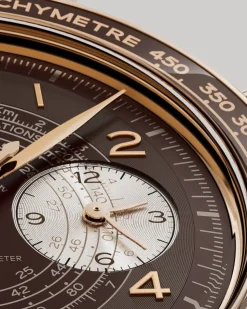 43 mm, Bronze gold su cinturino di pelle