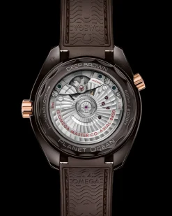 39,5 mm, ceramica marrone su cinturino in caucciù