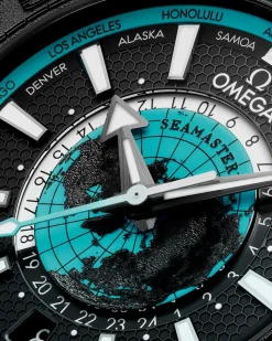 45,5 mm, ceramica nera su cinturino in caucciù