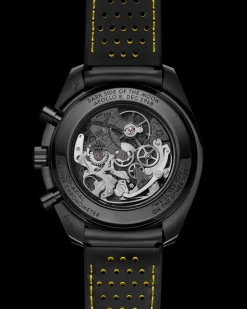 44,25 mm, ceramica nera su cinturino in caucciù