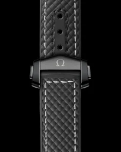 39,5 mm, ceramica nera su cinturino in caucciù