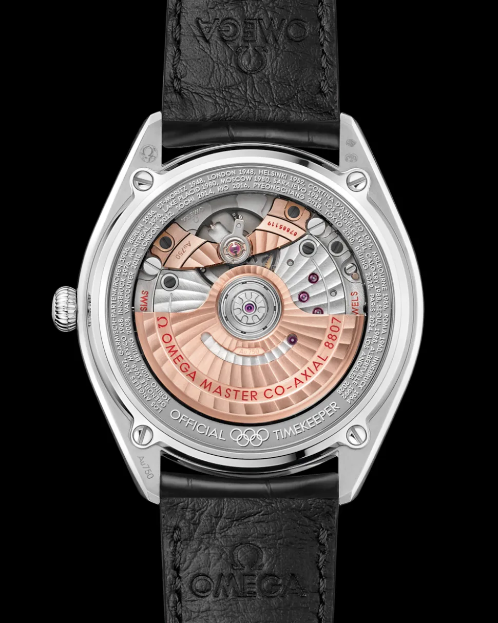 39,5 mm, oro Canopus Gold™ su cinturino di pelle