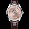 43 mm, oro Canopus Gold™ su cinturino di pelle